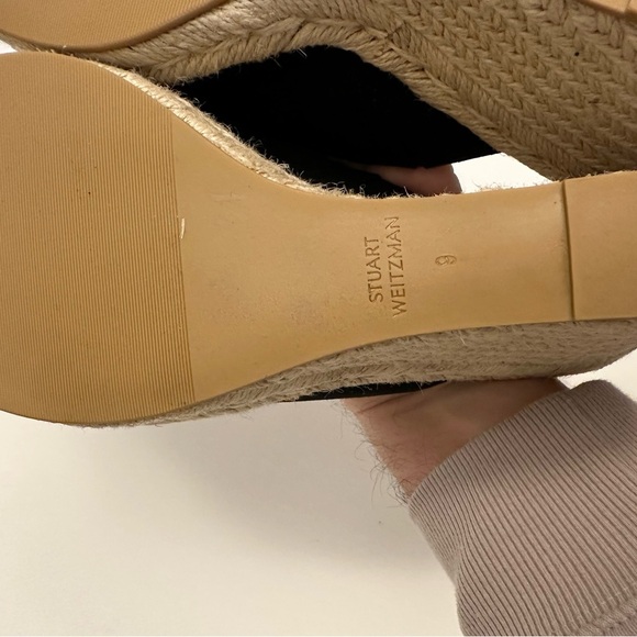 Stuart Weitzman Wonda Espadrille Wedge Sandal Suede 9.0B $398 Worn Once! - Picture 10 of 12
